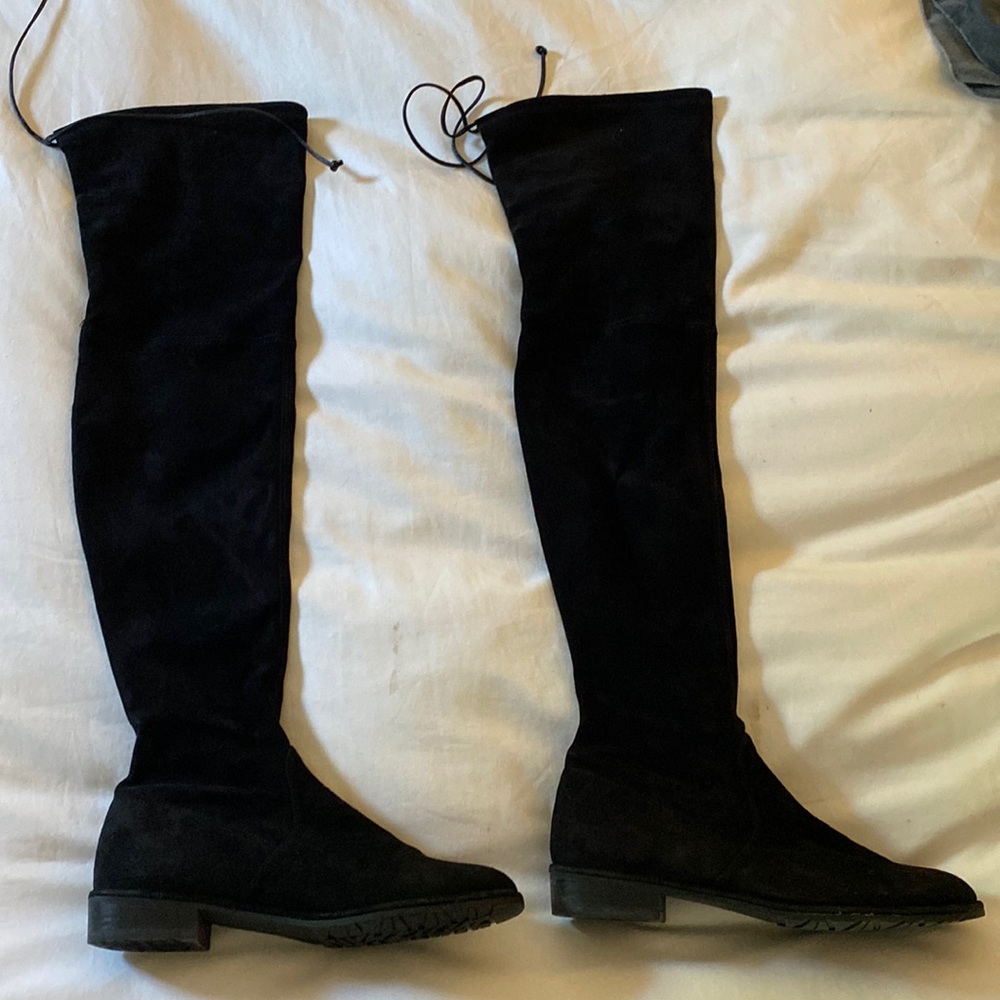 Stewart Weitzman Lowland black suede M 6.5